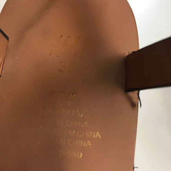 H&M Black Gladiator Sandals Size 8 (39) - Picture 6 of 7